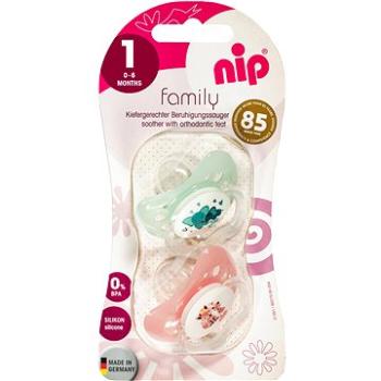 Nip Family silikónový cumlík Elephant/Fox, 2 ks (BABYls75nad)