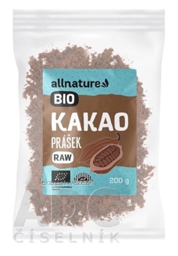 Allnature KAKAO BIO RAW prášok 1x200 g