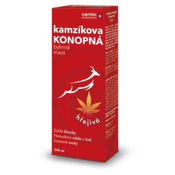 CEMIO Kamzíkova konopná masť hrejivá 200 ml