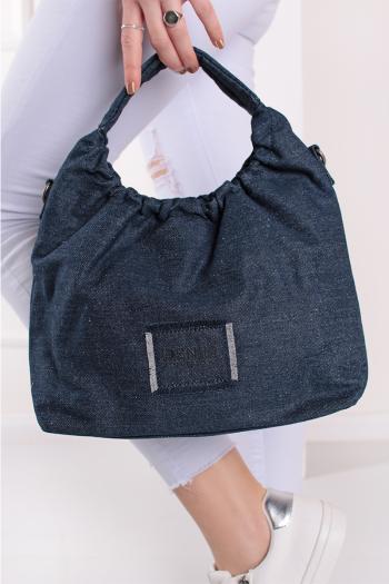 Tmavomodrá kabelka na rameno Leslie Hobo Bag