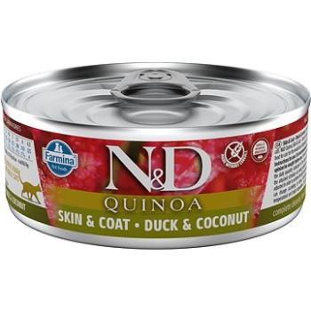 N&D Cat Quinoa adult Duck & Coconut 80 g (8606014102147)