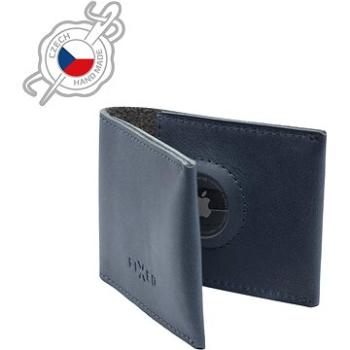 FIXED Wallet for AirTag z pravej hovädzej kože modrá (FIXWAT-SMMW2-BL)
