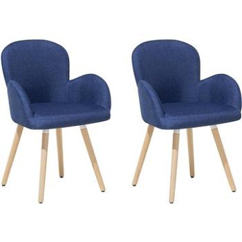 Dve čalúnené stoličky v modrej farby BROOKVILLE, 85524 (beliani_85524)