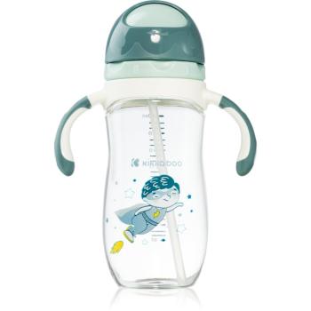 Kikkaboo Sippy Cup with Straw hrnček s rúrkou 12 m+ Superboy 300 ml