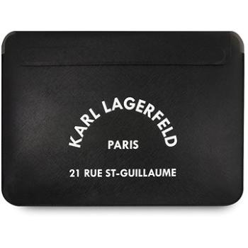 Karl Lagerfeld Saffiano RSG Embossed Computer Sleeve 16 Black (3666339040239)