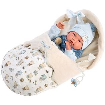 Llorens 73885 New Born Chlapček – reálna bábika bábätko s celovinylovým telom – 40 cm (8426265738854)
