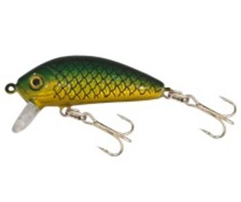 Kamasaki wobler perch 2 olejovo zelená-šupinatá 4 cm 5,5 g