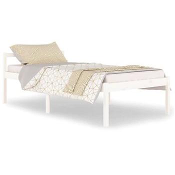 Rám postele biely masívna borovica 100 × 200 cm, 810605
