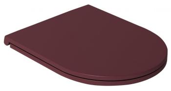 ISVEA - INFINITY WC sedátko SLIM, Easy Take, Soft Close, matná maroon Red 40KF0543I-S