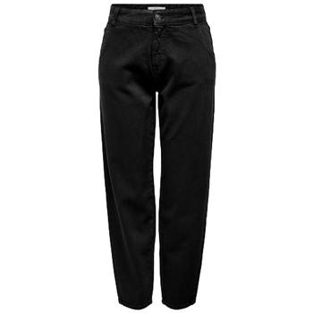 Only  Troy Col Jeans - Black  Rovné džínsy Čierna