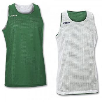 REVERSIBLET-SHIRT ARO GREEN-WHITE SLEEVELESS L