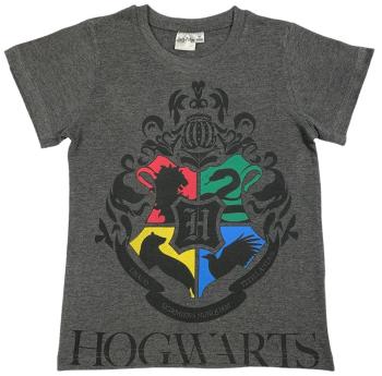 Setino Detské tričko - Harry Potter Hogwarts tmavosivé Veľkosť - deti: 164