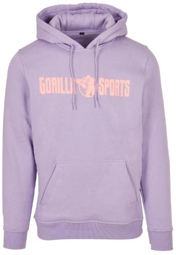 Gorilla Sports Mikina s kapucňou - fialová/koralová 2XL