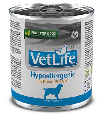 Farmina Vet Life dog hypoallergenic fish & potato konzerva 300g