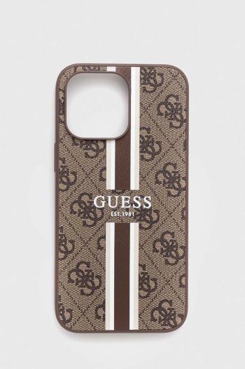 Puzdro na mobil Guess iPhone 14 Pro Max 6.7" hnedá farba