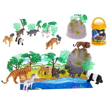 Figúrky divokých zvierat safari 7 ks + príslušenstvo (ikonka_KX5841)