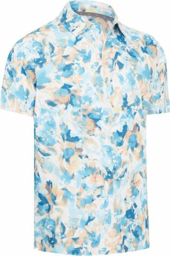 Callaway Mens X-Ray Floral Print Polo Bright White L