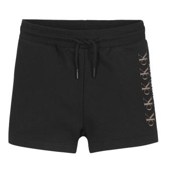 Calvin Klein Jeans  CK REPEAT FOIL KNIT SHORTS  Šortky/Bermudy Čierna