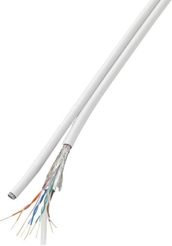 TRU COMPONENTS 1567361 sieťový kábel ethernetový CAT 6 SF/UTP 8 x 2 x 0.196 mm² biela 50 m