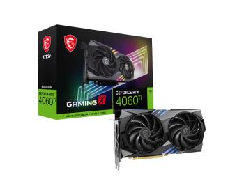 MSI VGA NVIDIA GeForce RTX 4060 Ti GAMING X 8G, 8G GDDR6, 3xDP, 1xHDMI