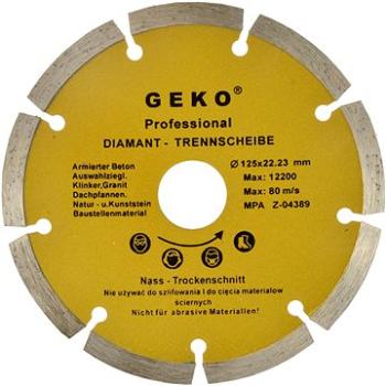 GEKO Diamantový rezný kotúč segmentový, 125 × 22 mm (G00251)