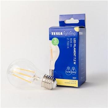 Tesla – LED žiarovka FILAMENT RETRO BULB E27, 7,2 W, 230 V, 806 lm, 25000 h, 2700 K teplá biela, 360 (BL277227-1)