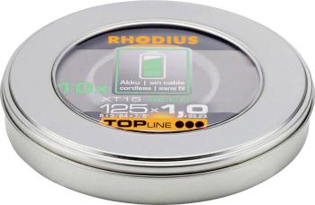 Rhodius XT15 ACCU BOX 210248 rezný kotúč rovný  125 mm 22.23 mm 10 ks