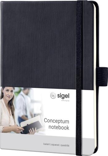 Sigel CONCEPTUM® CO131 poznámková kniha štvorčekový čierna Počet listov: 97  A6