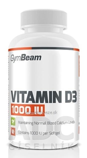 GymBeam Vitamín D3 1000 IU cps 1x120 ks