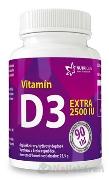 NUTRICIUS Vitamín D3 EXTRA 2500 IU 90tbl