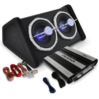 Auna HiFi set do auta „Black Line 160“ zosilňovač subwoofer 4000W