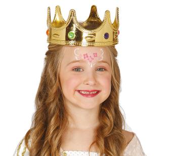 Guirca Detská zlatá kráľovská koruna