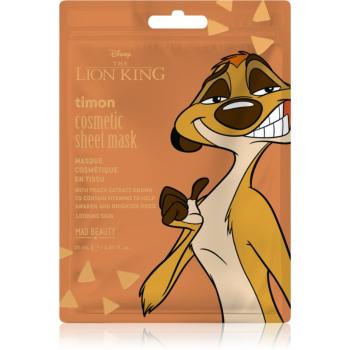 Mad Beauty Lion King Timon plátenná maska pre intenzívnu hydratáciu 25 ml