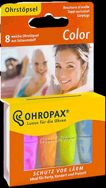 Ohropax Color Ušné vložky v plastovom obale 8 ks