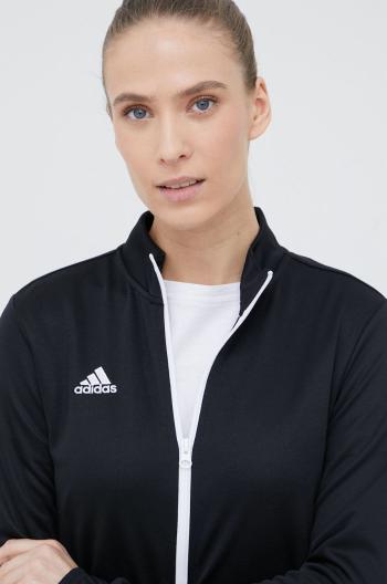 Tréningová mikina adidas Performance Entrada 22 dámska, čierna farba, jednofarebná