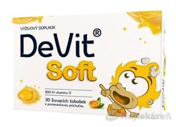 DeVit Soft Vitamín D žuvacie tobolky 30ks