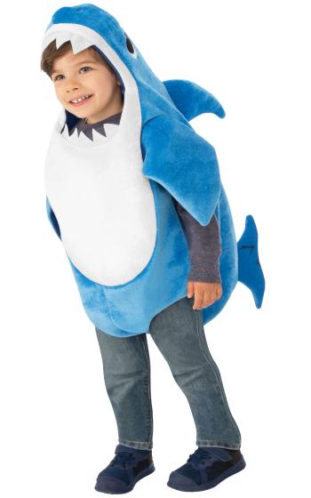 Rubies Detský kostým Baby Shark - modrý Veľkosť najmenší: 6 - 12 mesiacov