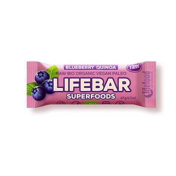 Lifefood Lifebar Plus tyčinka čučoriedková s quinoou BIO – 15 ks (1255)