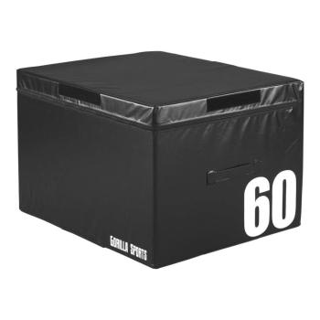 Gorilla Sports Jump Box čierny, 60 cm