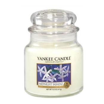 Yankee Candle Aromatická sviečka strednej Midnight Jasmine 411 g