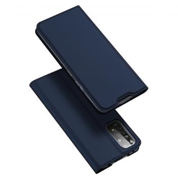 Dux Ducis Skin Pro knižkové kožené puzdro na Xiaomi Redmi Note 11 Pro 4G/5G, modré