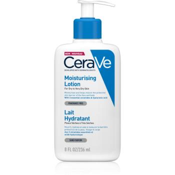 CeraVe Moisturizers hydratačné mlieko na telo a tvár pre suchú až veľmi suchú pokožku 236 ml