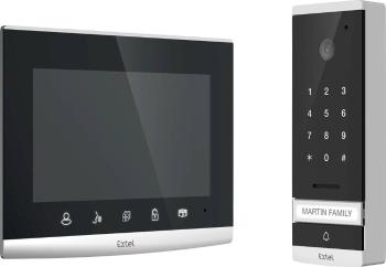 Extel 720309 domové videotelefón káblový kompletný set pre 1 domácnosť sklo, čierna