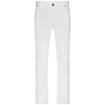 James & Nicholson Pánske biele strečové nohavice JN3002 - Biela | 50