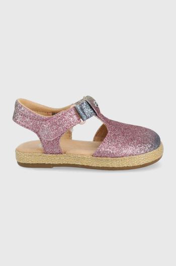 Detské sandále UGG Emmery ružová farba