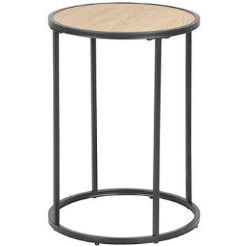 Odkladací / nočný stolík okrúhly Seashell, 40 cm, dub (A1003019)