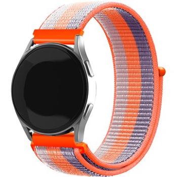 Eternico Airy Universal Quick Release 22 mm Sky Blue with Orange stripe (AET-UN22AY-SkBlO)