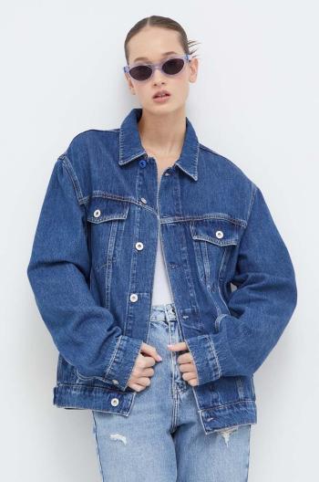 Rifľová bunda Karl Lagerfeld Jeans dámska, prechodná, oversize