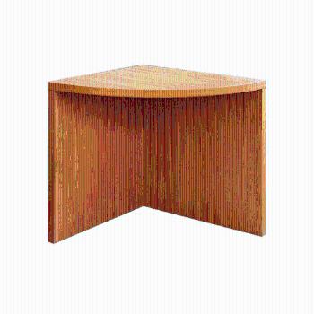 KONDELA Rohový oblúkový stôl, čerešňa americká, OSCAR T5