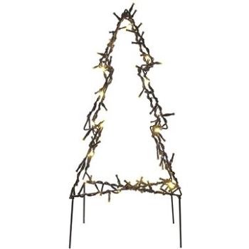 EMOS LED vianočný stromček kovový, 50 cm, vonkajší i vnútorný, teplá biela (DCZW05)